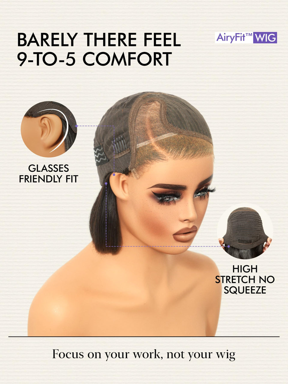 LUVME HAIR bone-straight style with sleek, modern finish