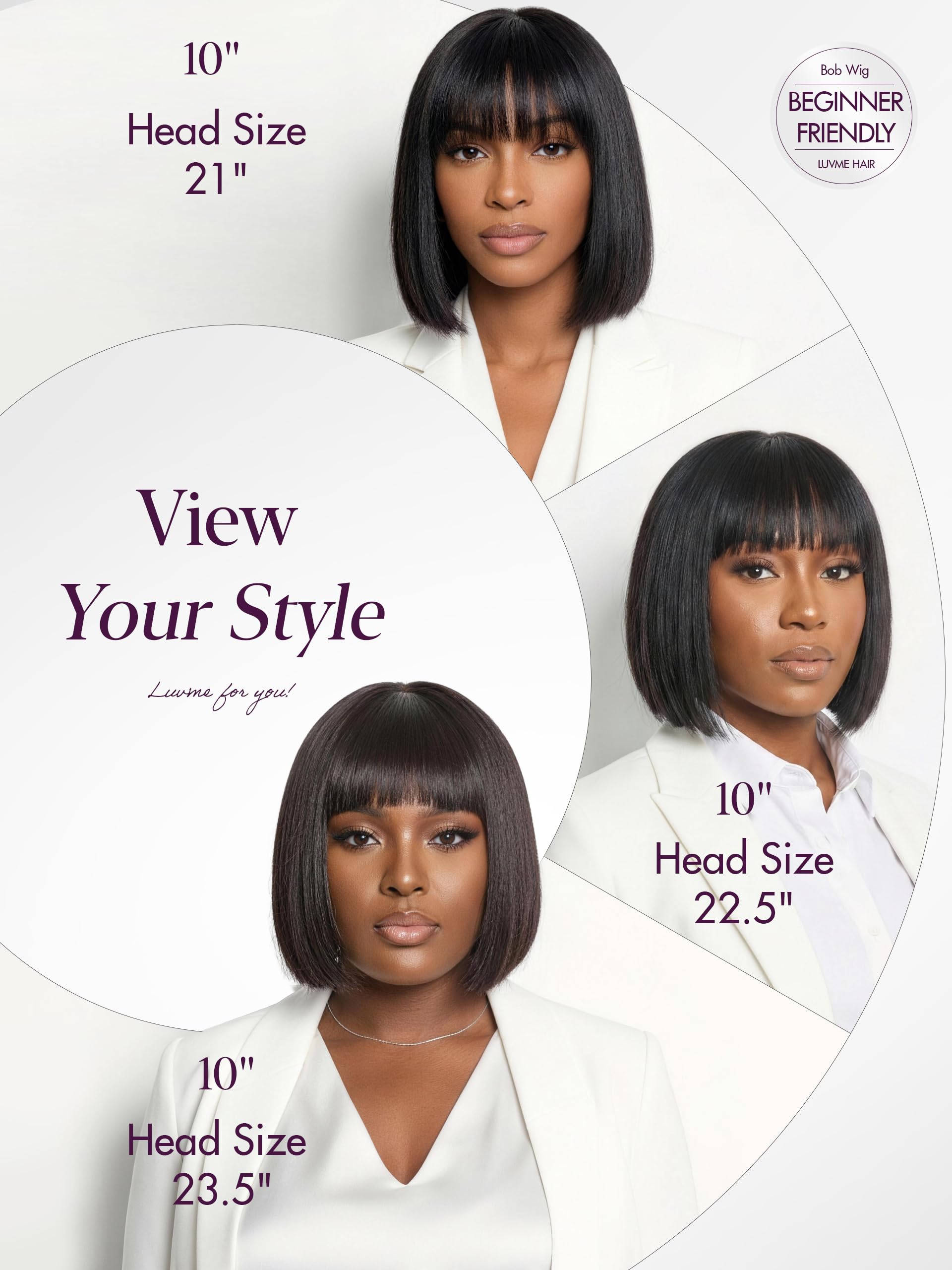 LUVME HAIR dye and curl friendly wig for personal styling