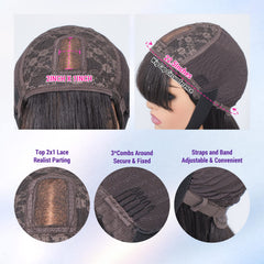 LUVME HAIR lightweight air-cap design keeps the scalp cool and comfortable.