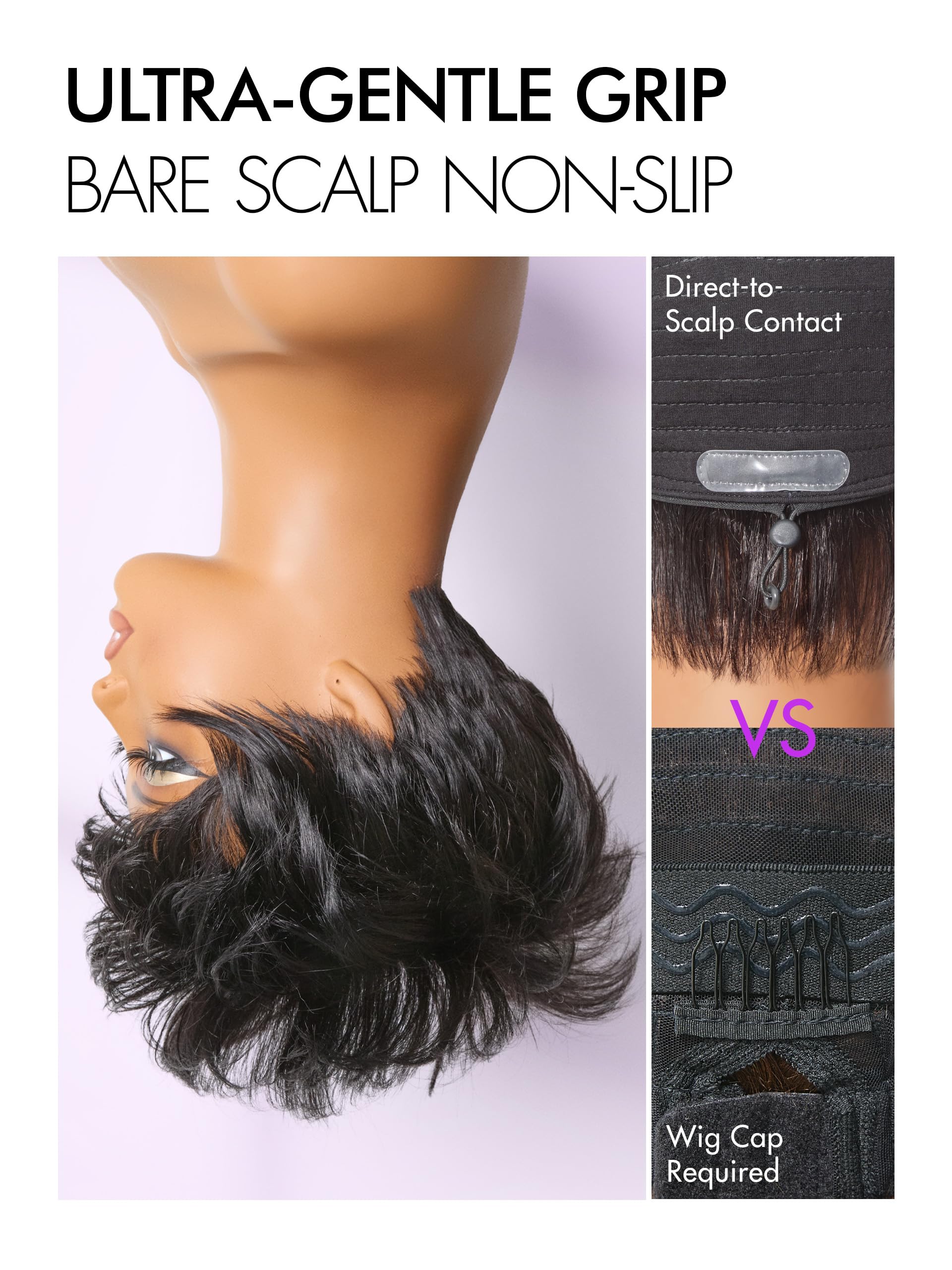 LUVME HAIR Ultra Comfort pixie layered texture for natural movement