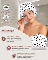 Gorro de ducha Luvruitaky impermeable con tejido Oxford y EVA protege el cabello.