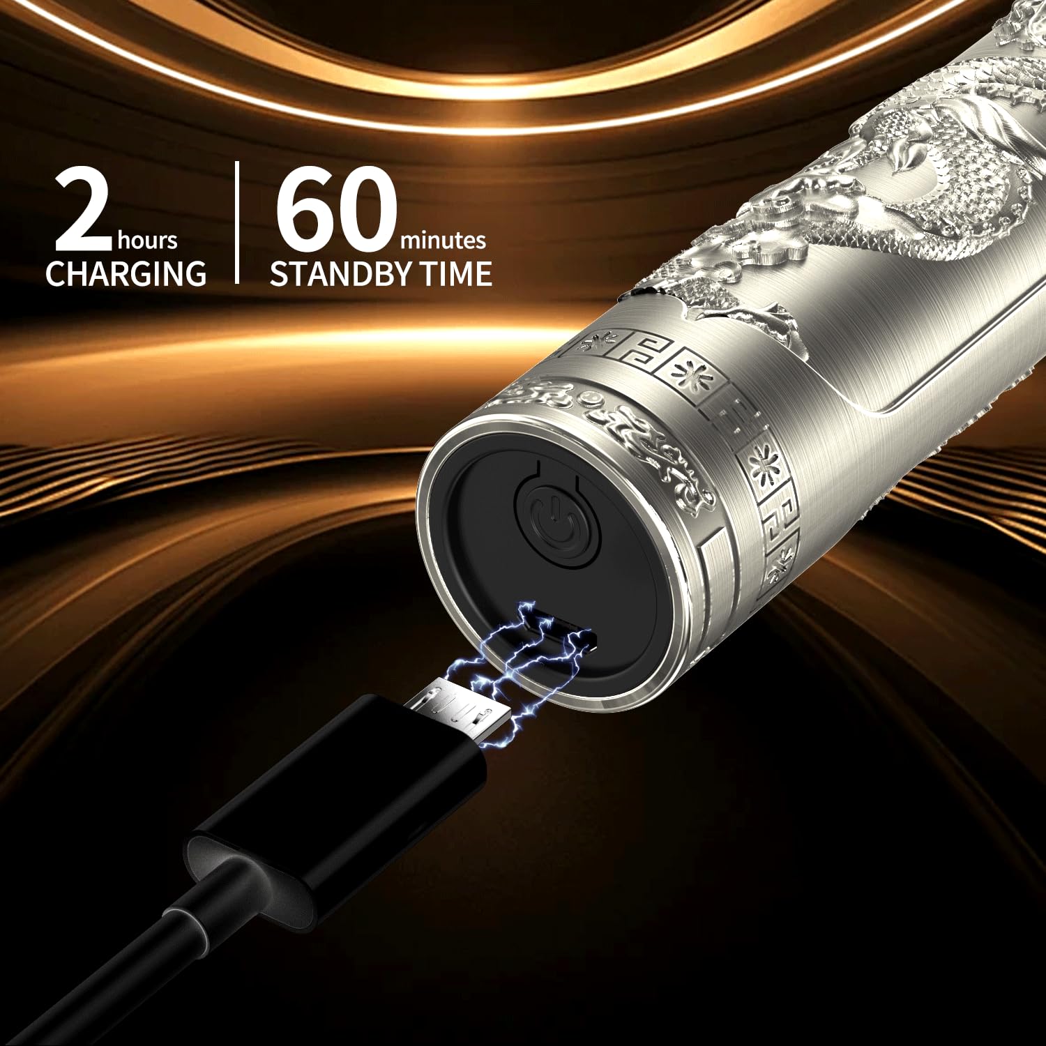 Luwihou beard trimmer bronze attachment 4mm provides bold, consistent length for styling