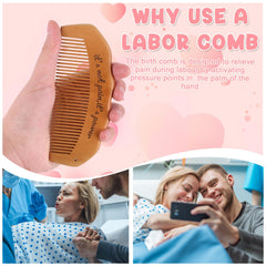luwrevc birth comb highlighting acupressure points on hand
