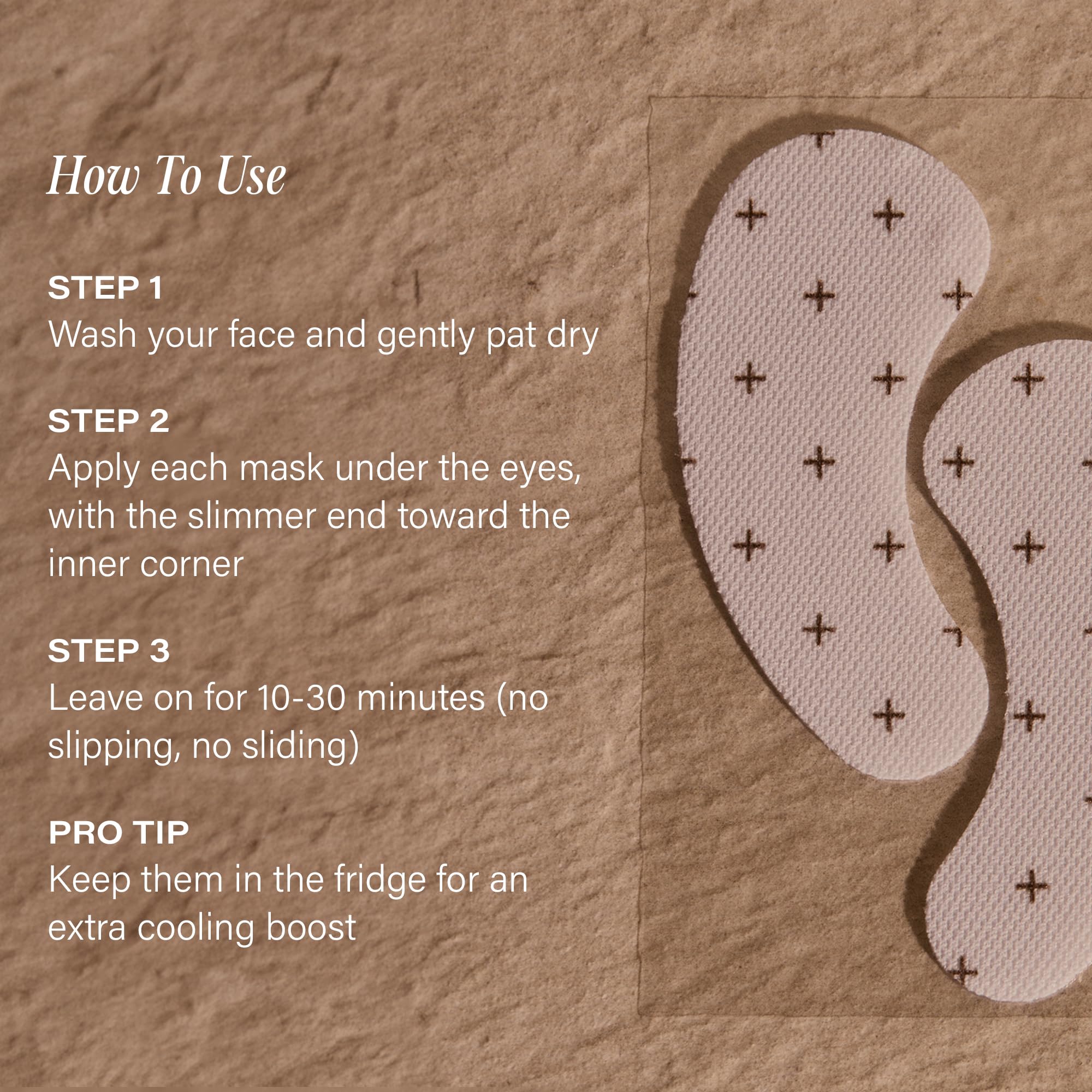Lux Unfiltered caffeine-infused patches highlighting niacinamide and hyaluronic acid