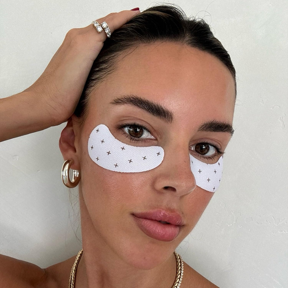 Lux Unfiltered eye patches cooling effect on tired-looking eyes