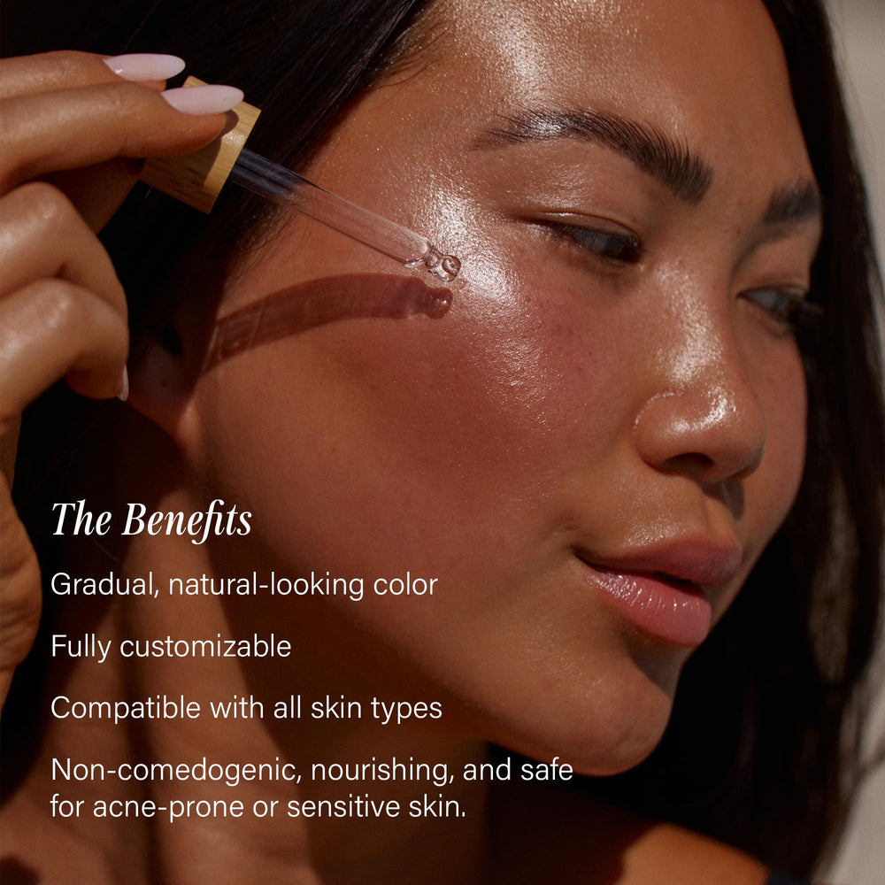Lux Unfiltered N°12 swirled with moisturizer for customizable shade