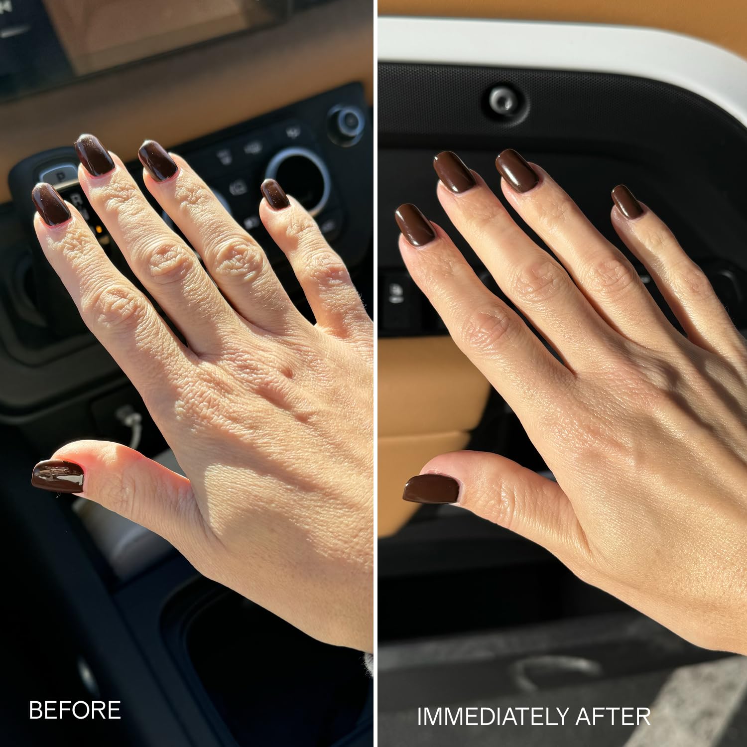 Hands applying Lux Unfiltered N°24 cream for smooth moisture
