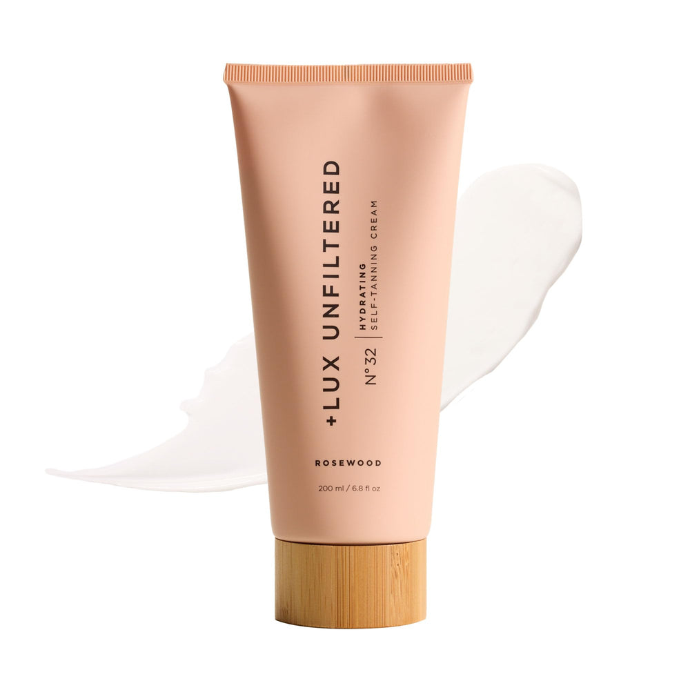 Lux Unfiltered N32 gradual self tanner packaging for easy daily application