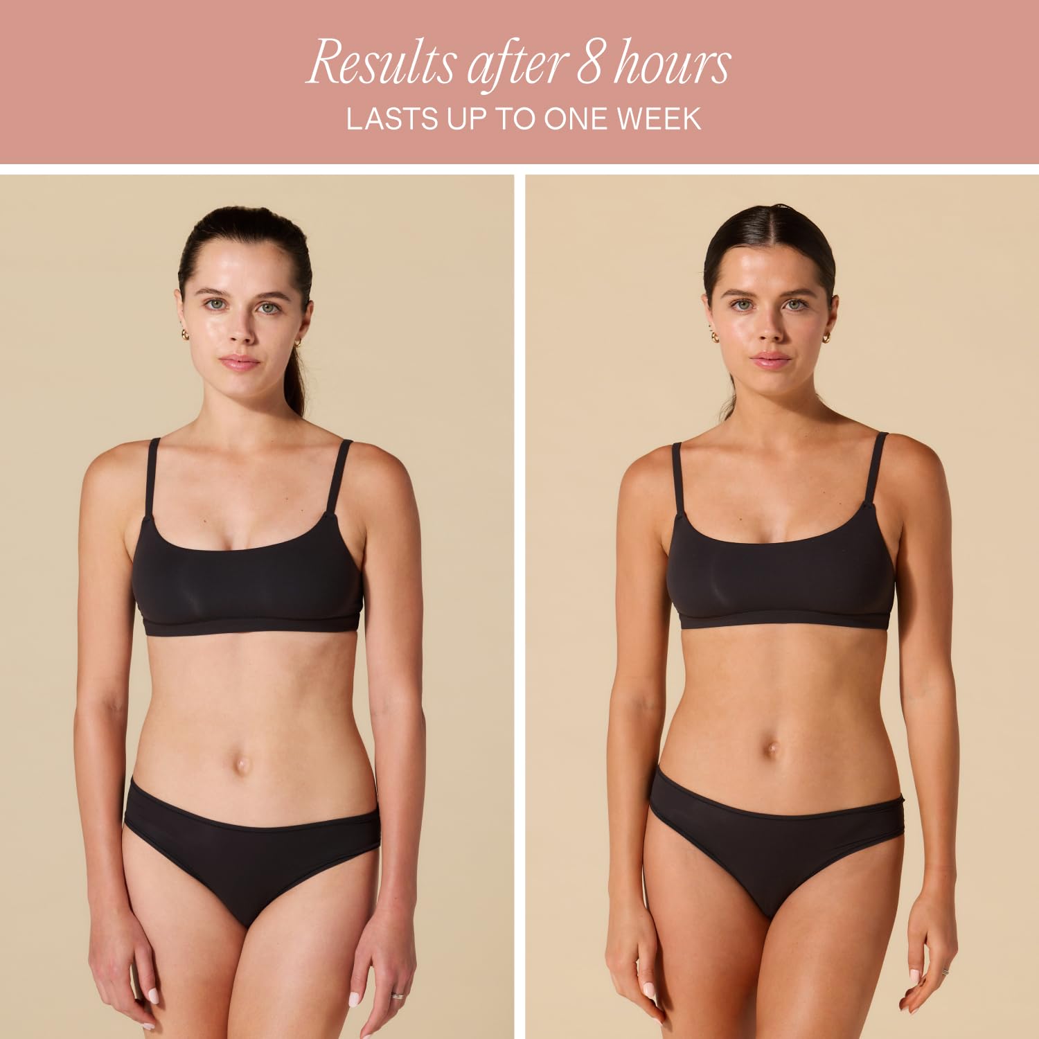 Lux Unfiltered N°32 self tanner applied without transfer on clothing