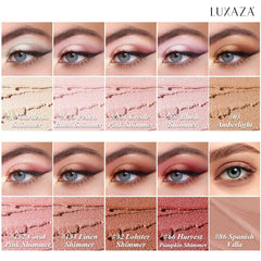 Luxaza Pro brown eyeshadow stick swatches reveal rich, blendable color for versatile looks.