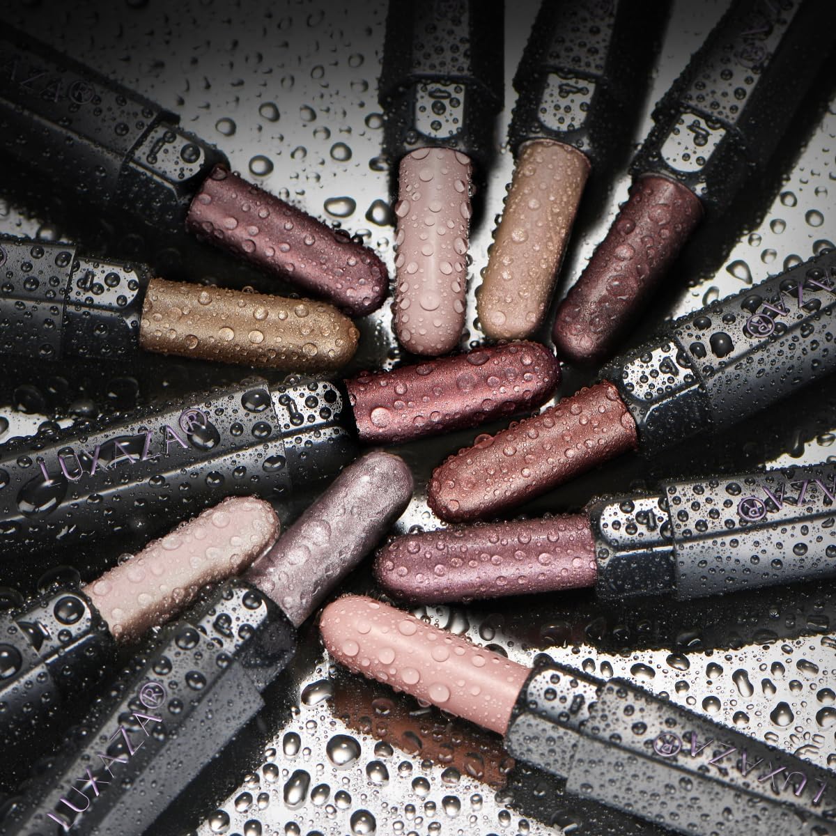Luxaza Pro creamy texture glides smoothly for crease-free, precise application.