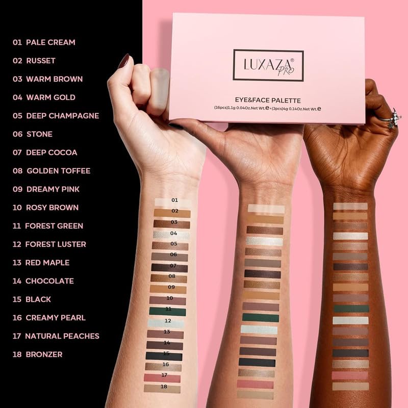 LUXAZA PRO detalle pigmento para difuminar sombras.