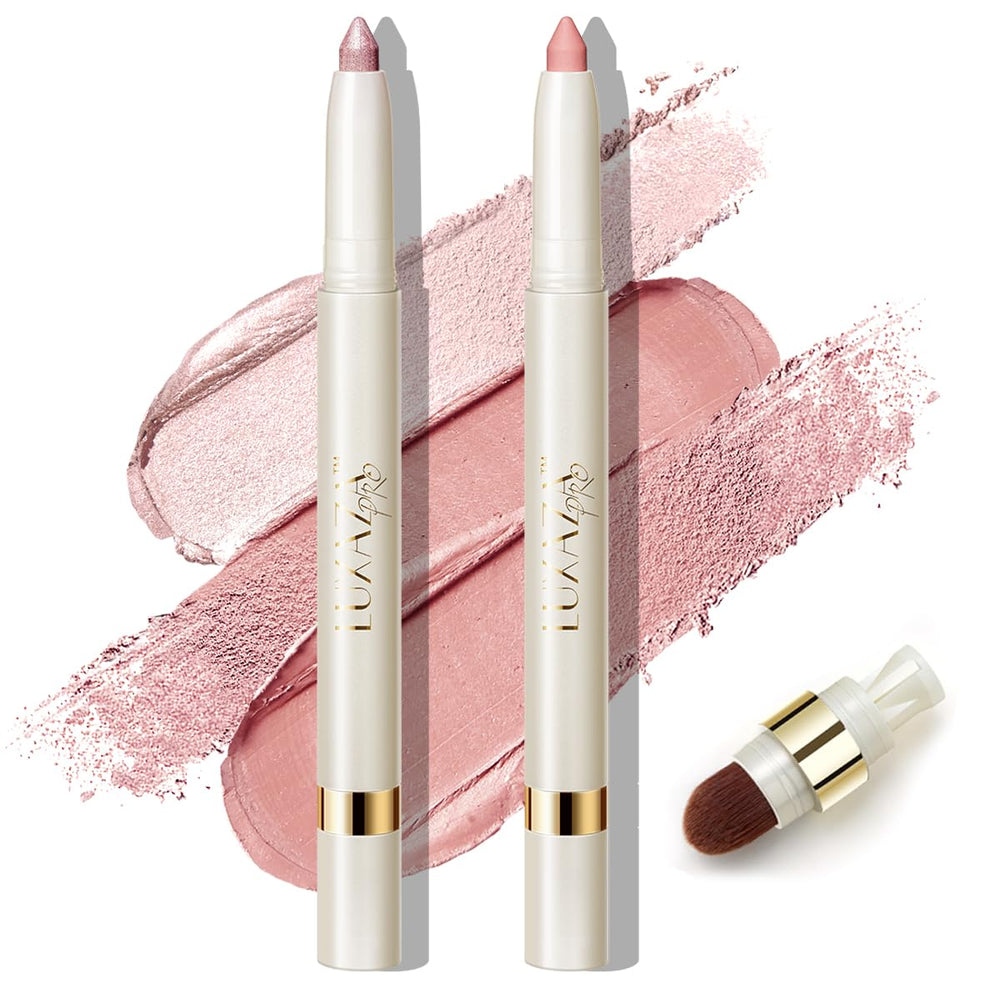Luxaza Pro sombra cremosa tono durazno para un brillo suave en la mirada
