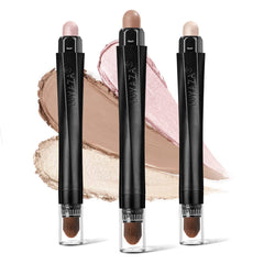 Luxaza sombra en crema stick hexagonal, embalaje elegante para aplicación diaria.