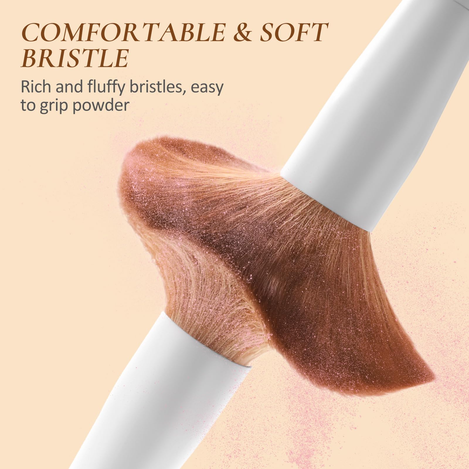 LUXBRU eye brushes enable precise detailing and blending.