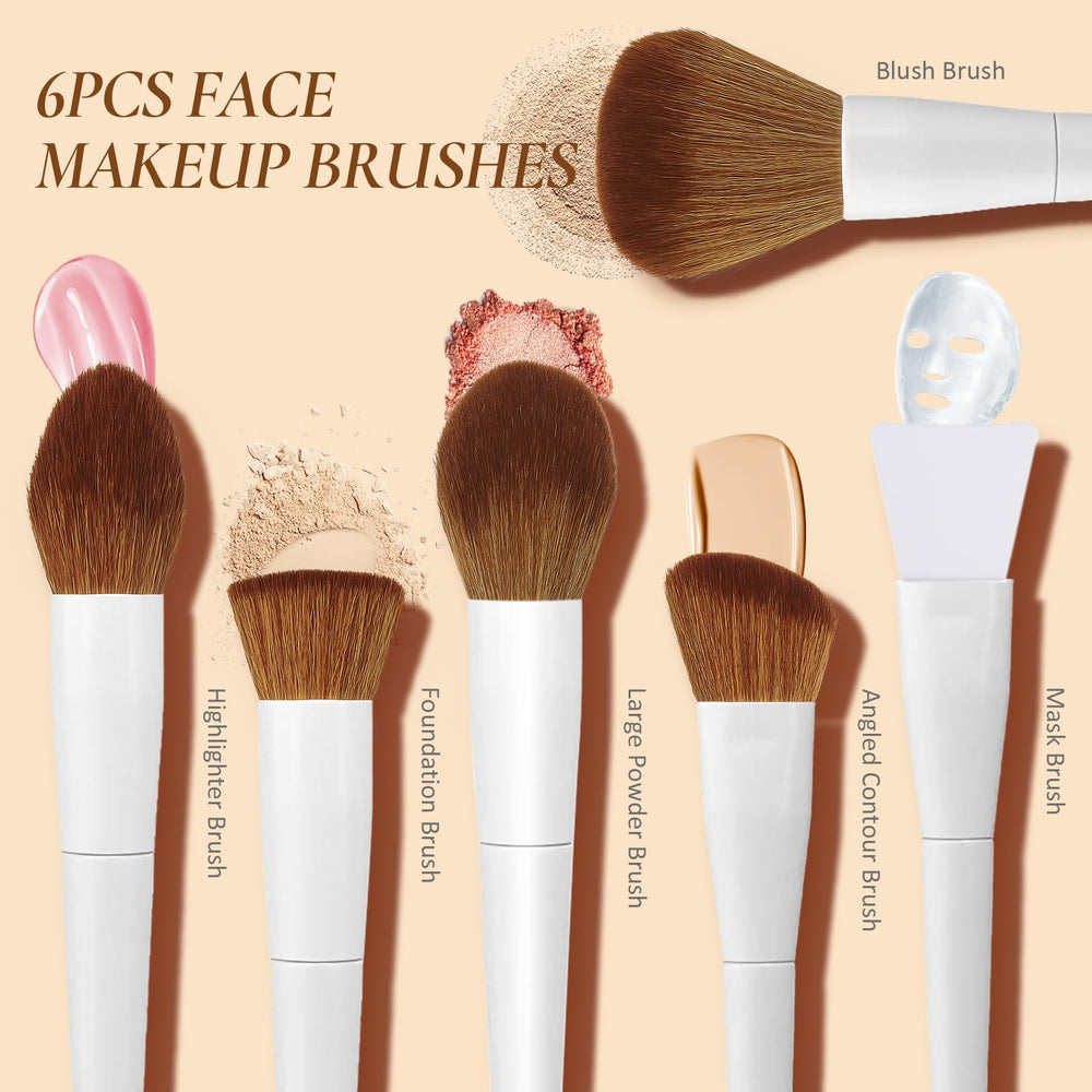 LUXBRU foundation brush for smooth, even coverage.