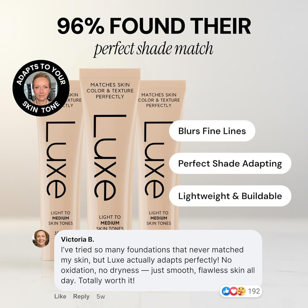 Luxe Color Changing Foundation packaging-detail signals premium design