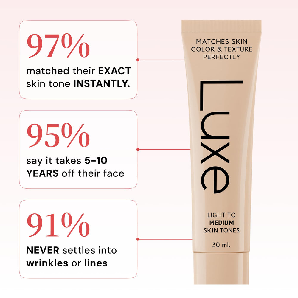 Luxe Color Changing Foundation pump-dispense enables controlled application.