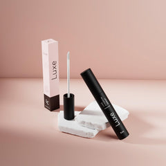 Before and after Luxe Cosmetics Eyebrow Serum density improvement.