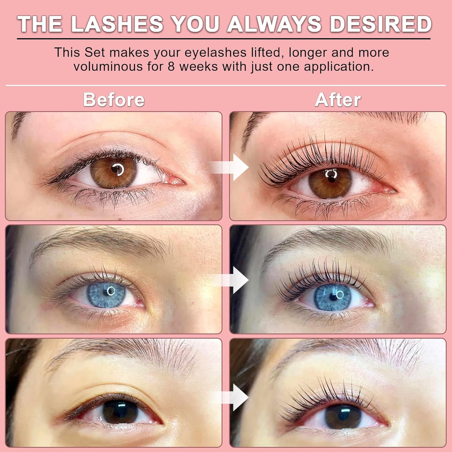 Luxe Cosmetics three-applications-pack enables multiple lifts with fresh sachets.