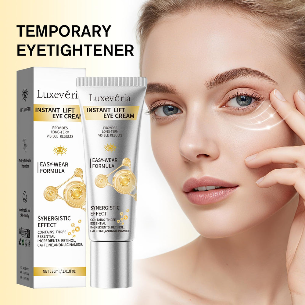 Diseño portátil de Luxeveria para cuidado de ojos en cualquier lugar.