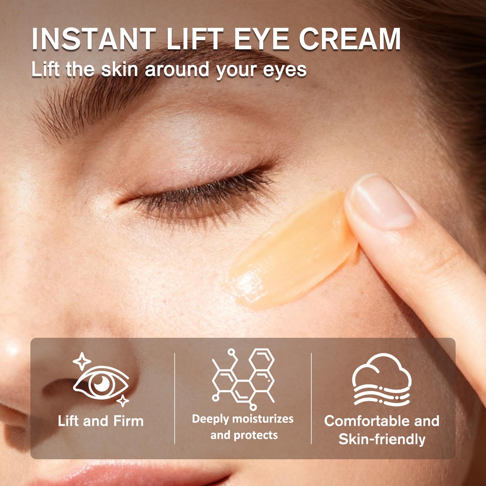 Luxeveria Crema Levantadora: líneas finas suaves y mirada más fresca.