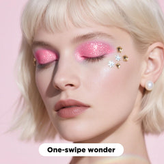 Luxfume Face Glitter Pink Dust creates radiant cheek accents that's easy to remove.