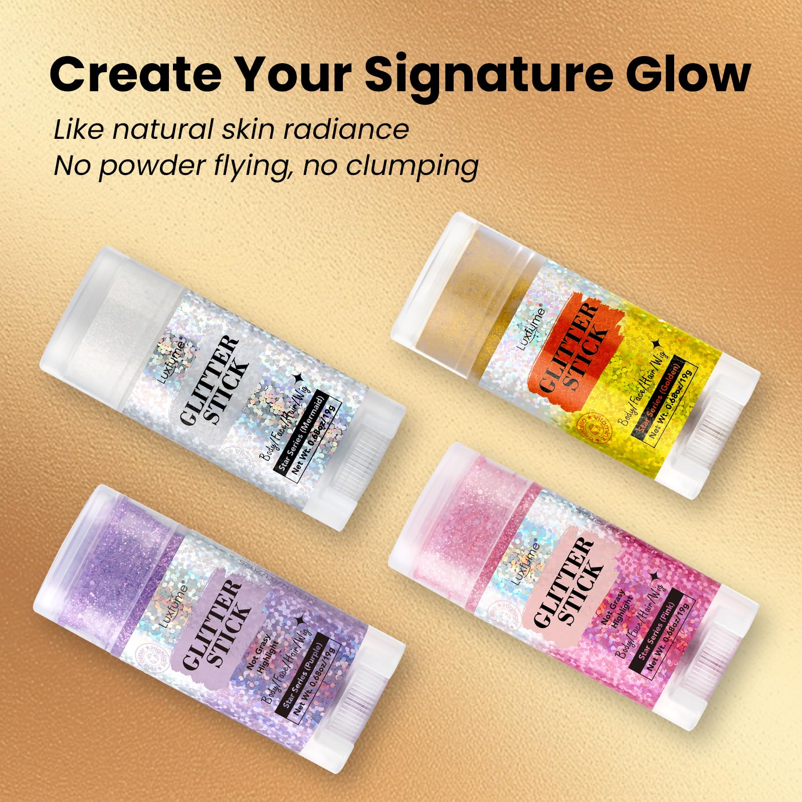Luxfume Festival Glitter Pink Effect delivers high-impact shimmer for concerts.