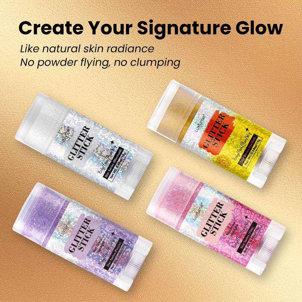 Luxfume Festival Glitter Pink Effect delivers high-impact shimmer for concerts.