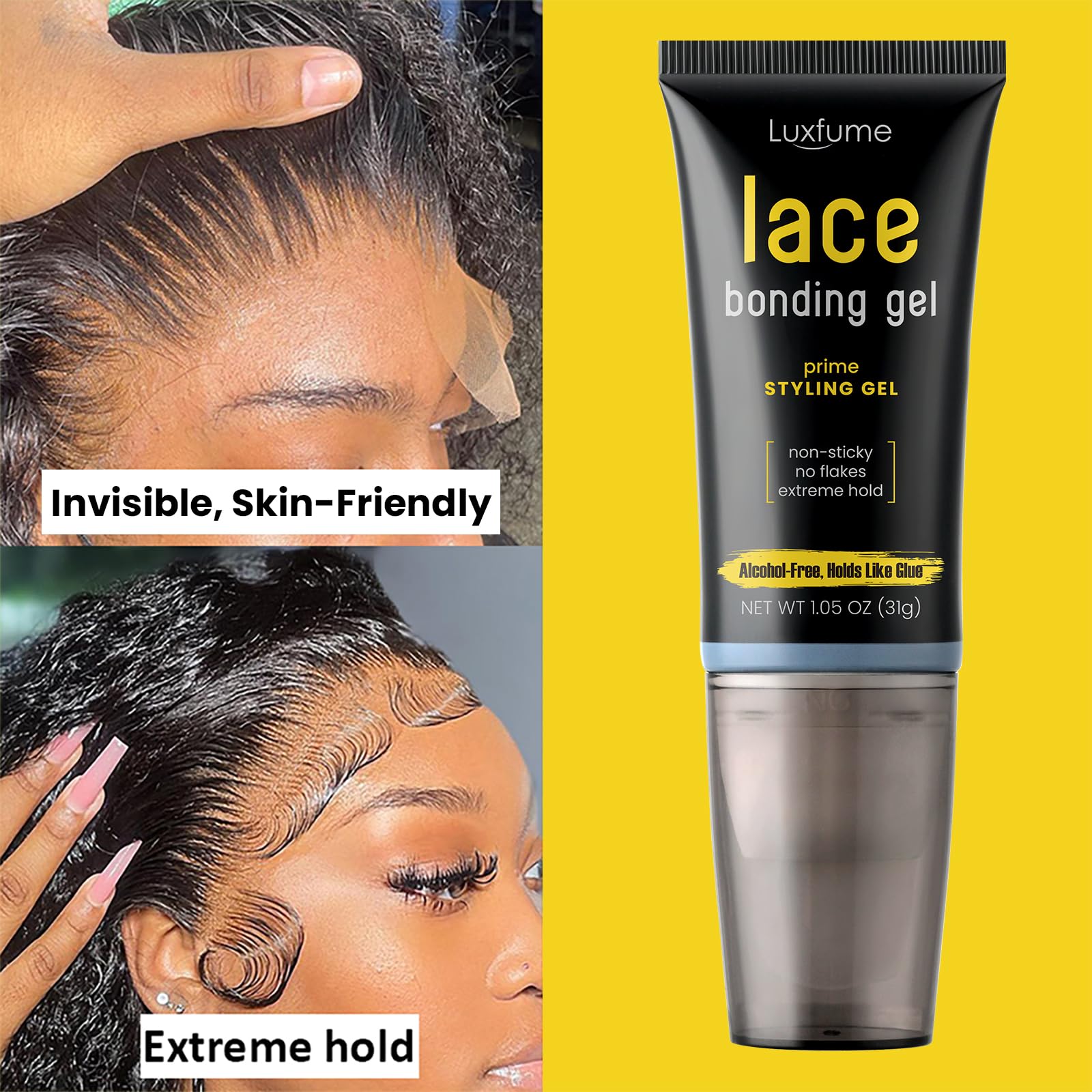 Easy rinse-off removes gel without residue.