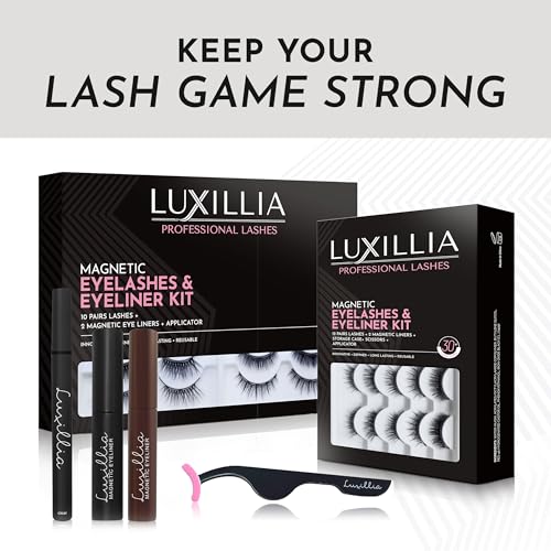 Luxillia delineador magnético para uso prolongado y cómodo.
