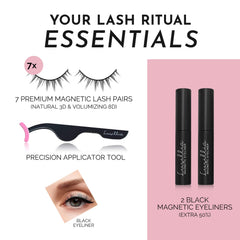 Luxillia waterproof magnetic eyeliner for lasting hold and simple removal.
