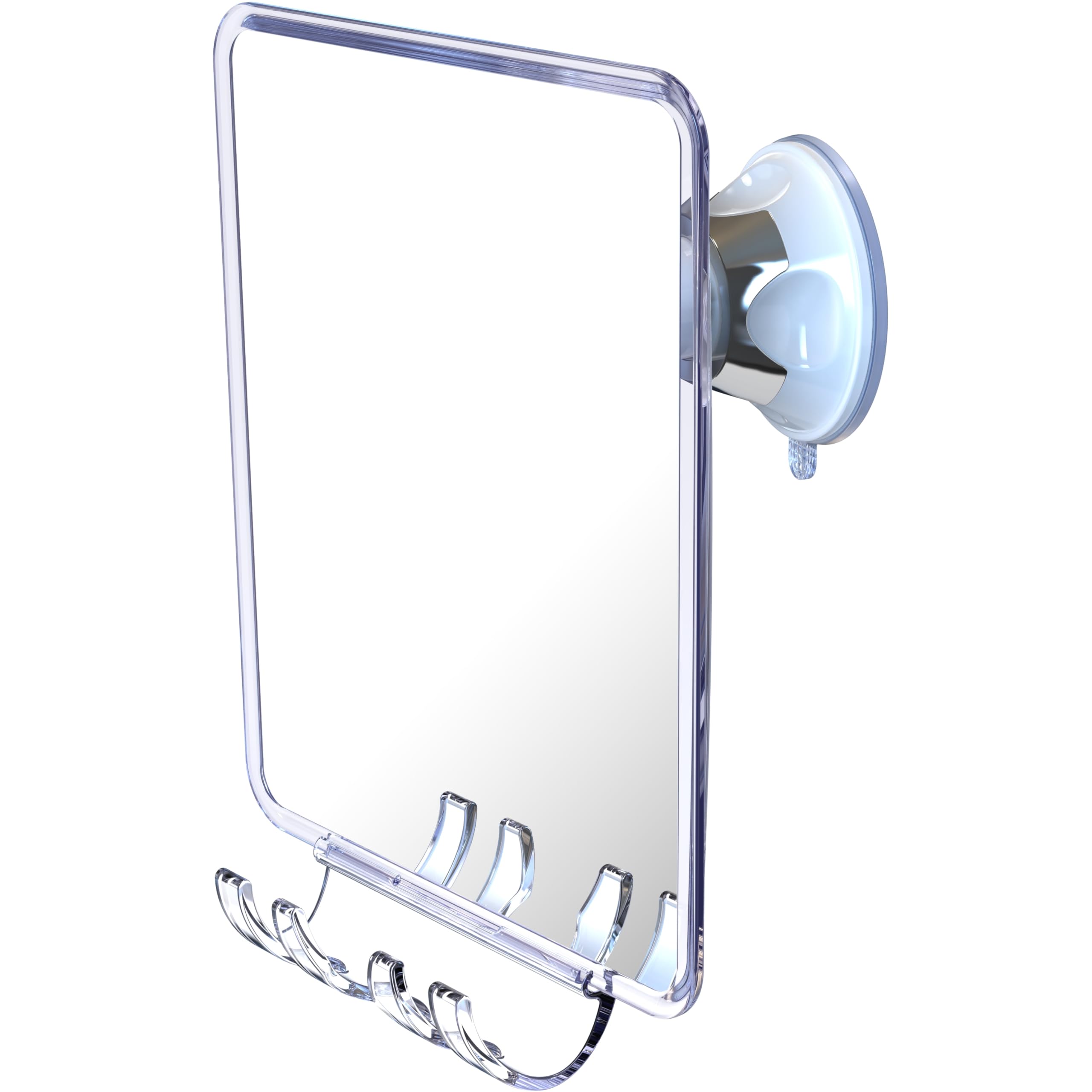 Luxo fogless shower mirror for clear shaving in steam