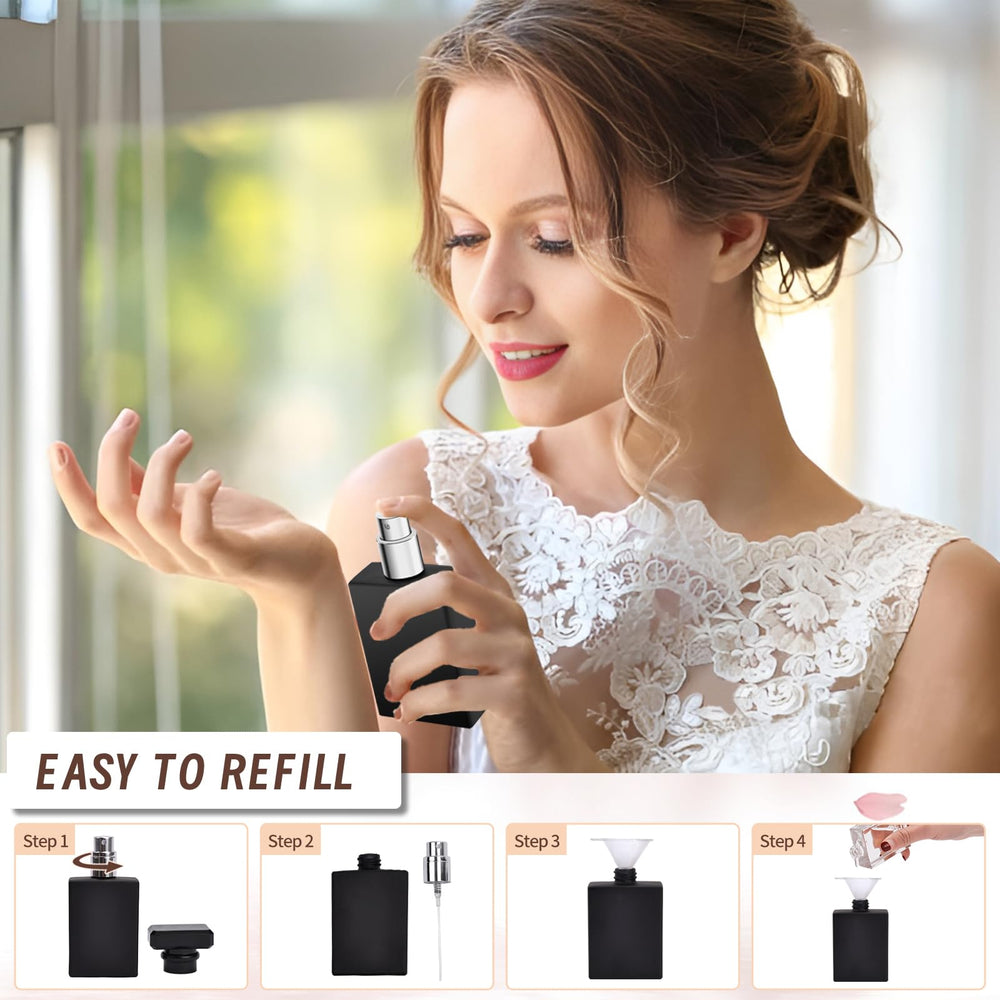 Luxsego leak-proof cap keeps fragrance secure during travel.
