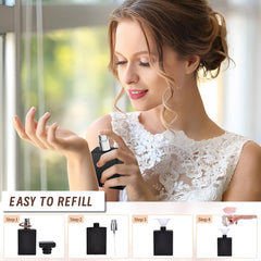 Luxsego leak-proof cap keeps fragrance secure during travel.