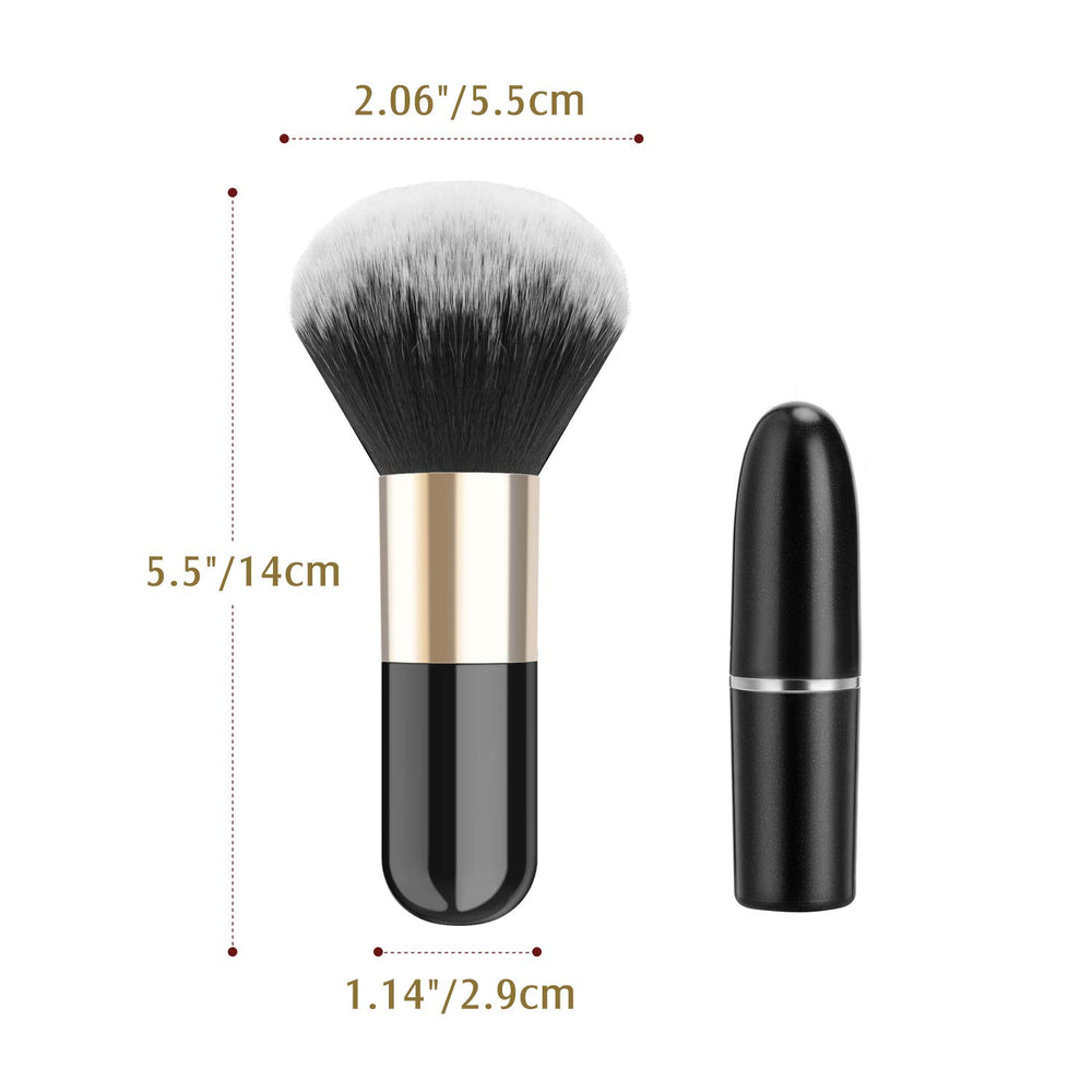 Luxspire compact travel brush ready for on-the-go use.