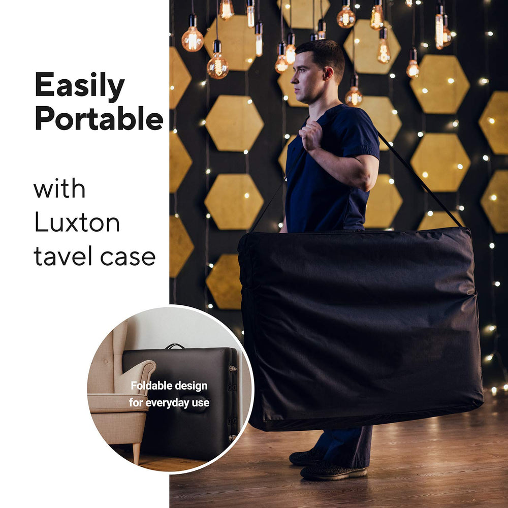 Luxton Home side pouch keeps oils and accessories within reach