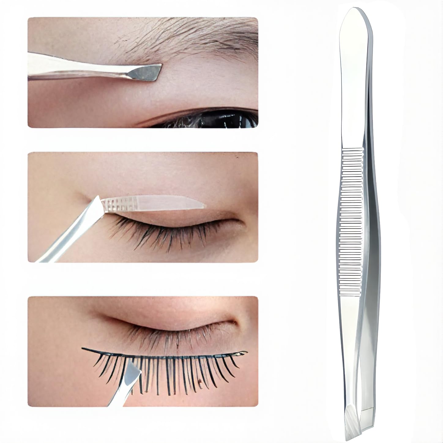 LUXXII 3-pack pluckers highlighting versatility for fine hair removal.