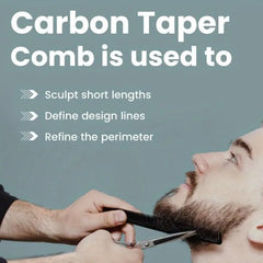 LUXXII pocket-size barber comb ready for travel grooming.