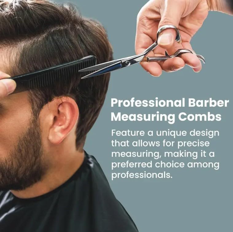 LUXXII sideburns styling with pocket comb for a neat look.