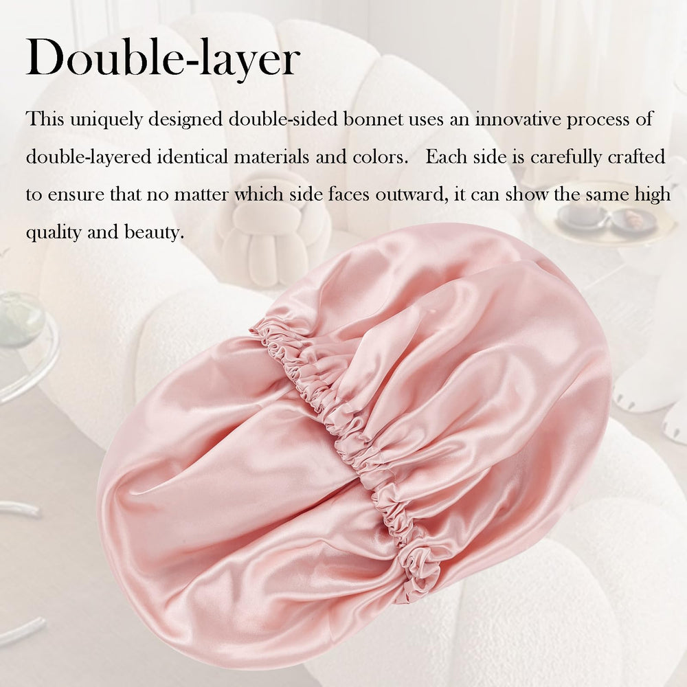 Luyfrsuu bonnet measures 13 inches for most adult heads.