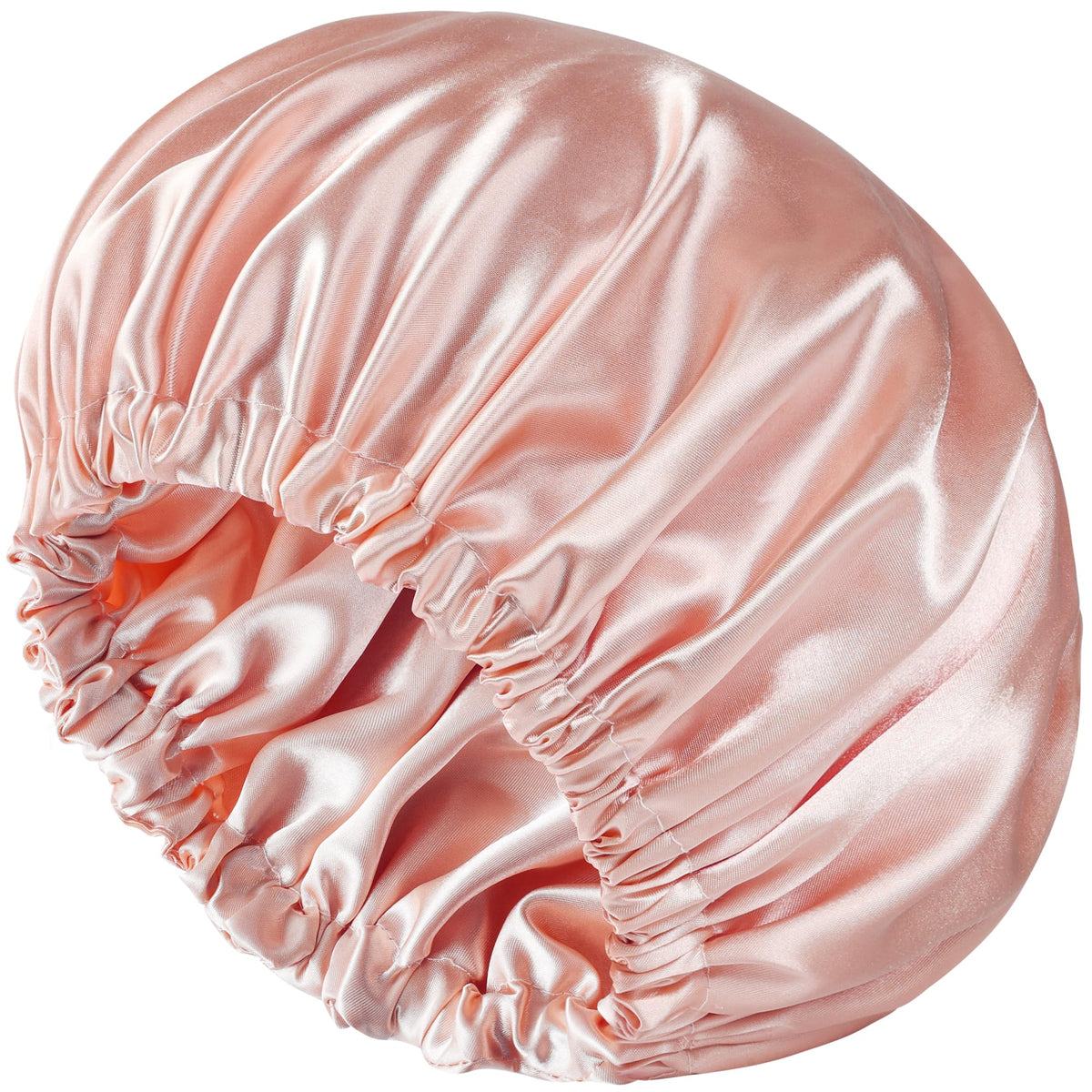 Luyfrsuu satin bonnet exterior view showing double-layer design for gentle night protection.