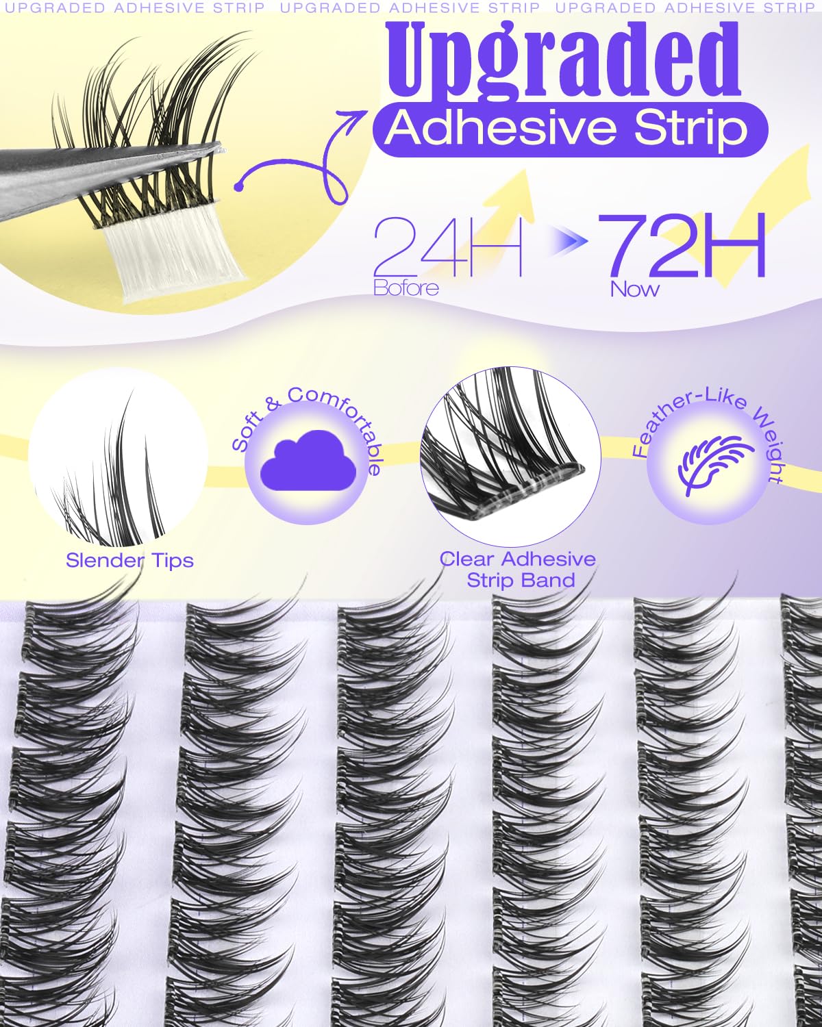 Lvmixwig waterproof adhesive strip keeps lashes secure during activities.