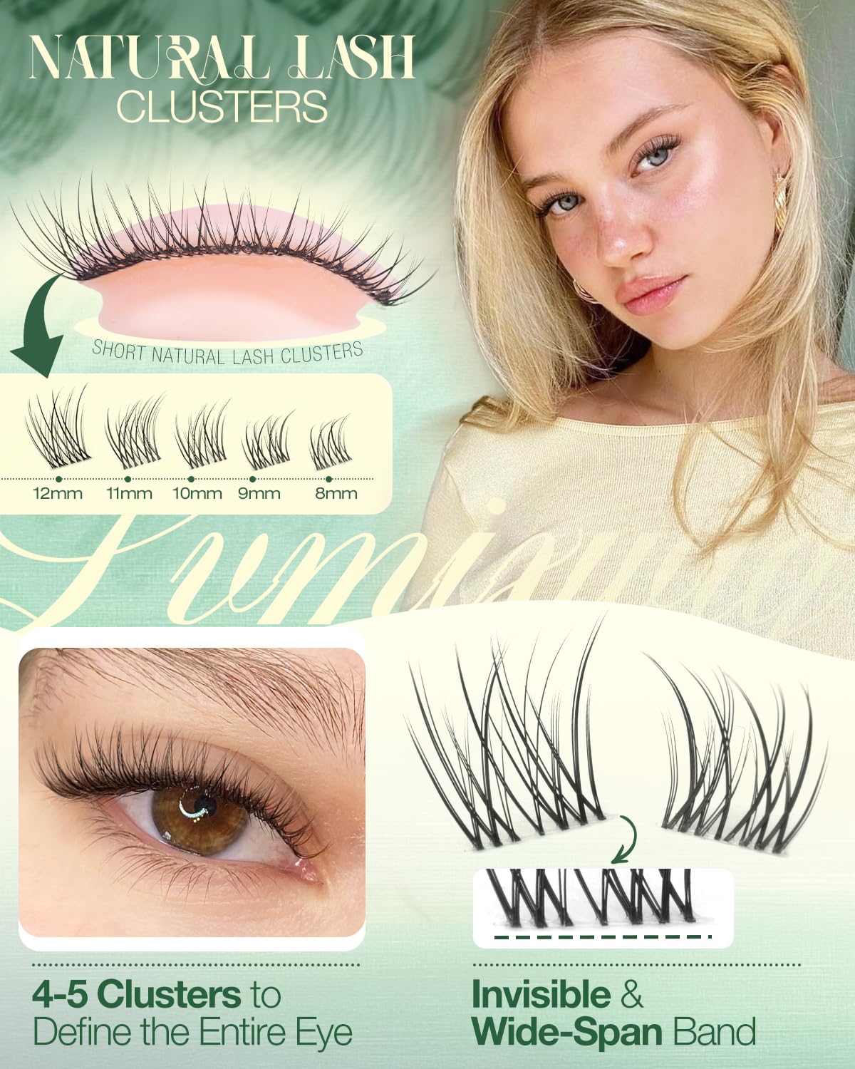 Lvmixwig wispy clusters with C curl deliver a soft, seamless eye charm