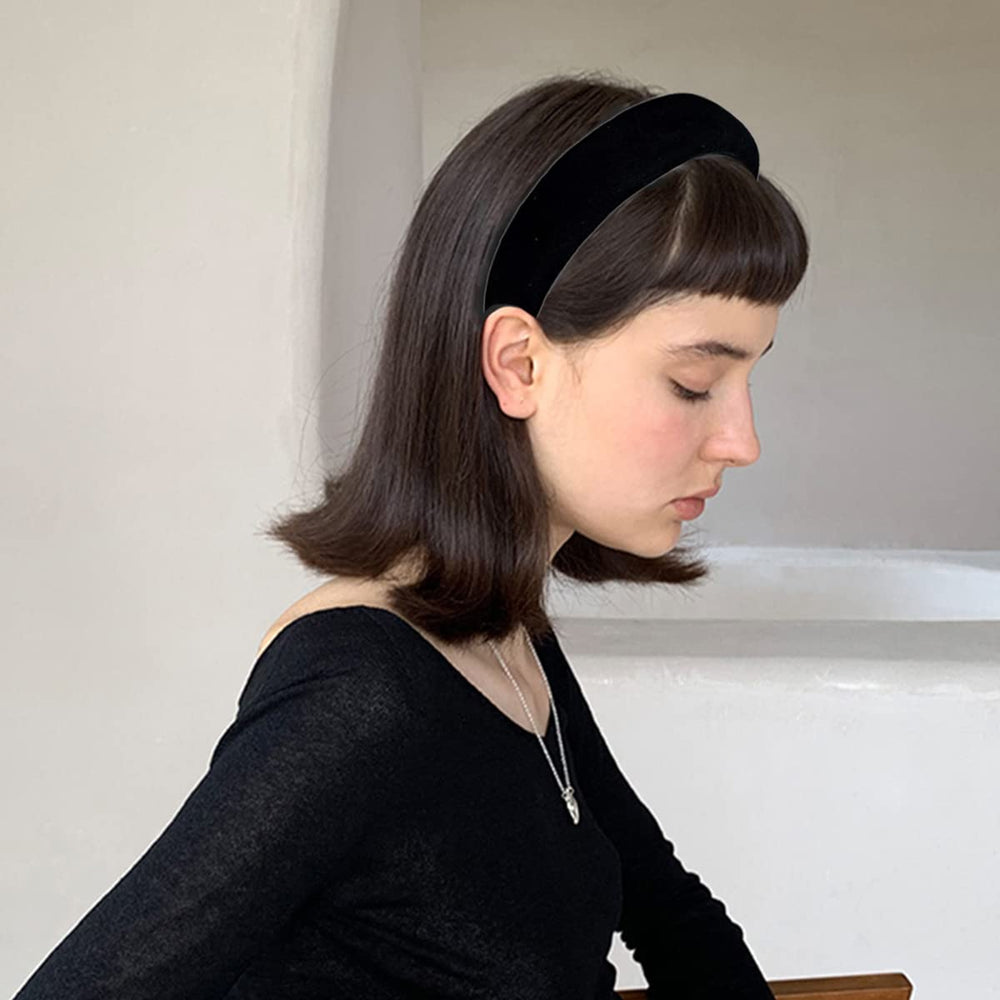 Lvyeer velvet headband, 3 cm width, sturdy yet flexible.