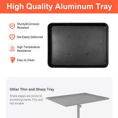 LWADALN Aluminum Tattoo Tray with Storage keeps tools organized during sessions.