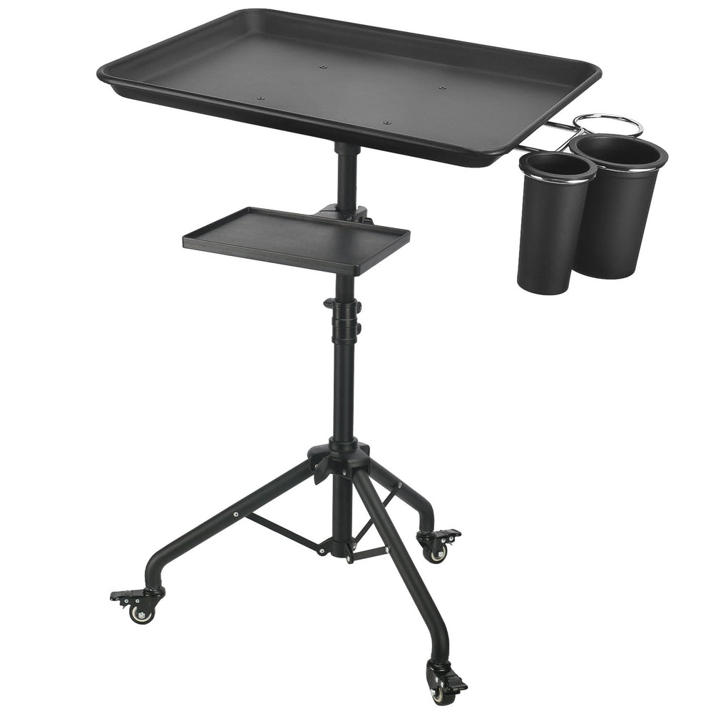 LWADALN Salon Tray Cart on Wheels with sturdy frame for daily salon tasks.