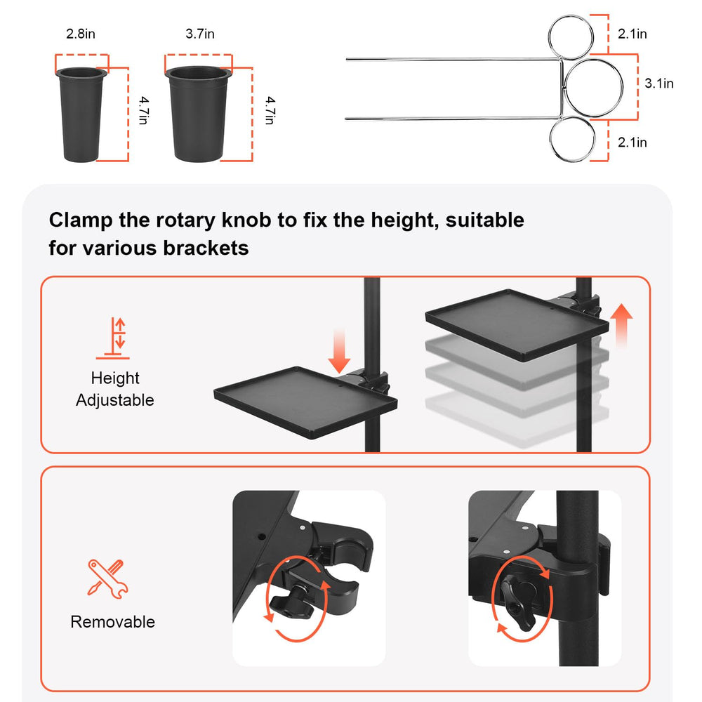 LWADALN Silent metal casters with brake lock ensure controlled mobility.