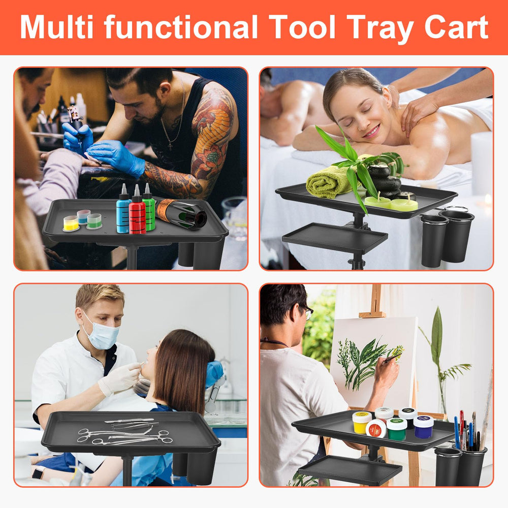 LWADALN Top storage tray measures 17 by 13 inches for essentials at a glance.