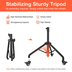 LWADALN Triangular base enhances stability and reduces tipping during transport.